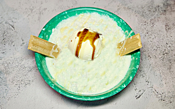 연유눈꽃빙수